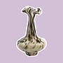 Vintage Murano Swirl Blumenvase Italien 1970er Jahre 1