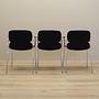 3x Dining chair Black 1970s 9