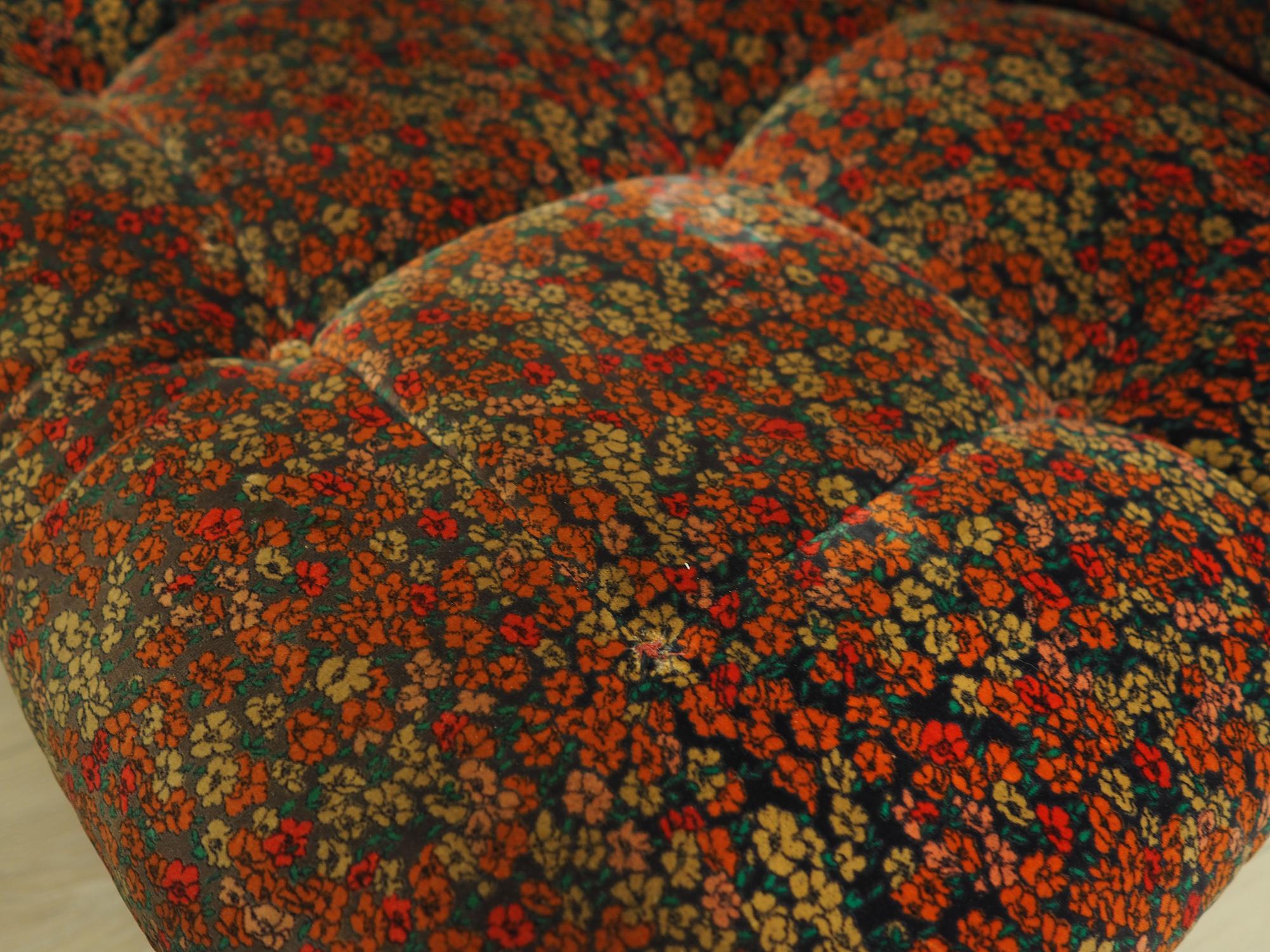 Modular Sofa Velvet 1960s 8