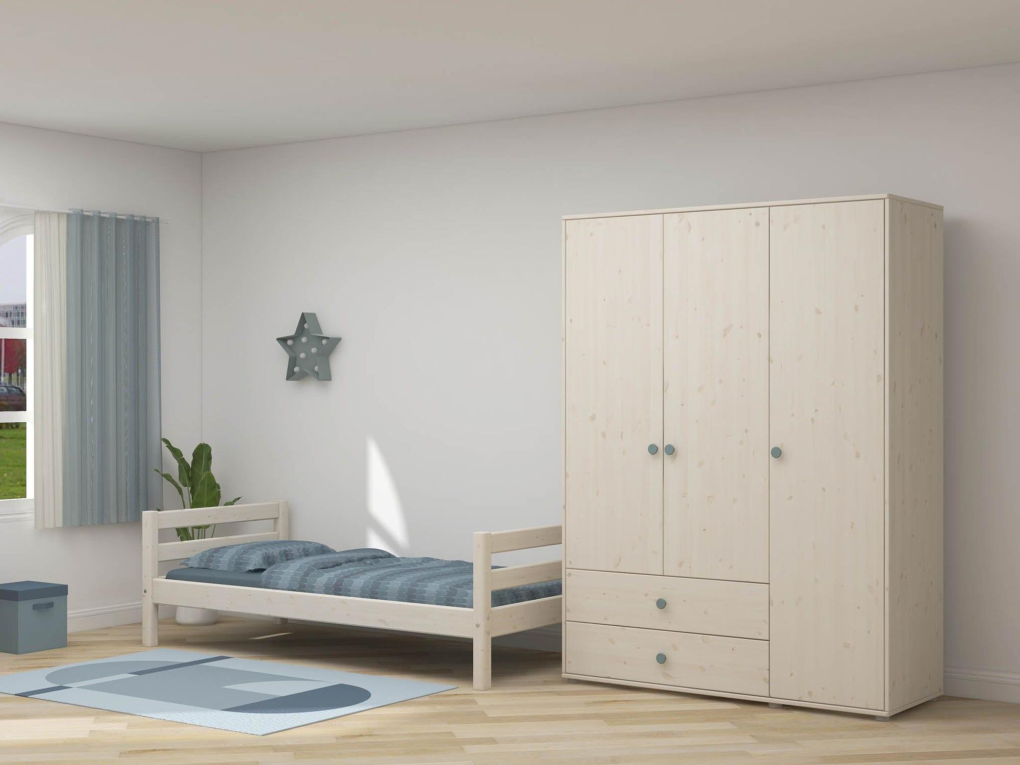 Kleiderschrank Extra Hoch Holz Weiß 3