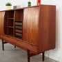 Vintage Highboard Teakholz Braun 1960er Jahre 6