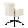 MUSUDA office chair textured fabric iron cream 4