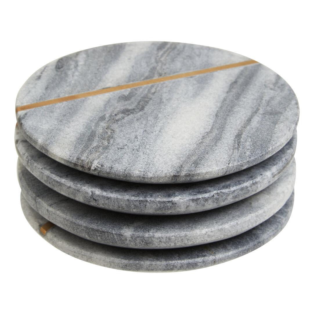 4x Kira Grey Marble Untersetzer
 4