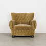 Armchair Textile Wood Yellow 1960s 1
