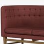 Mayor AJ6 Sofa Textil Holz Rot 4