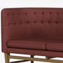 Mayor AJ6 Sofa Textil Holz Rot 4