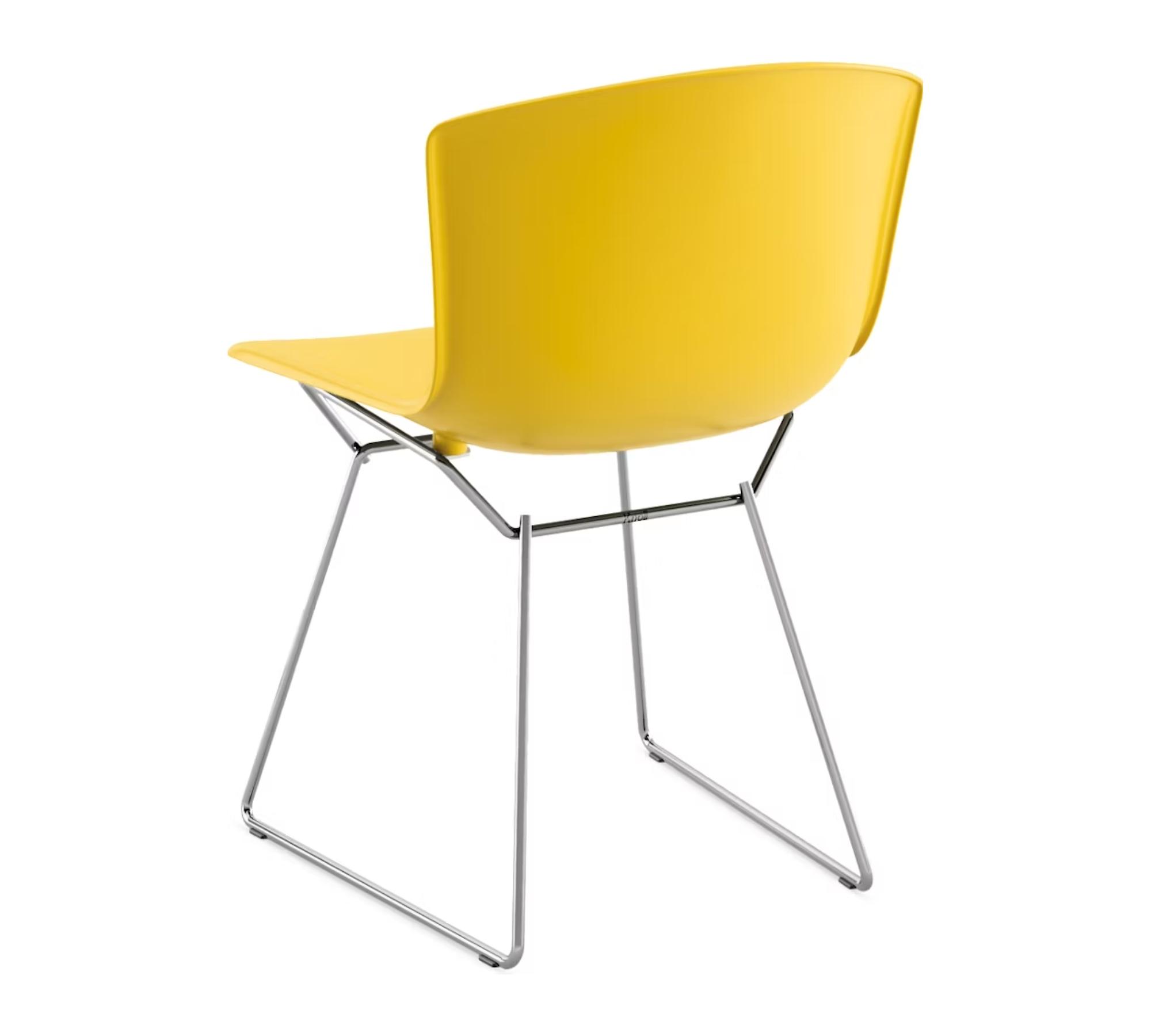 Bertoia Stuhl Chrom Gelb 1
