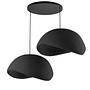 2-Flammig Wabi Sabi Driftgrains Pendelleuchte Schwarz 1