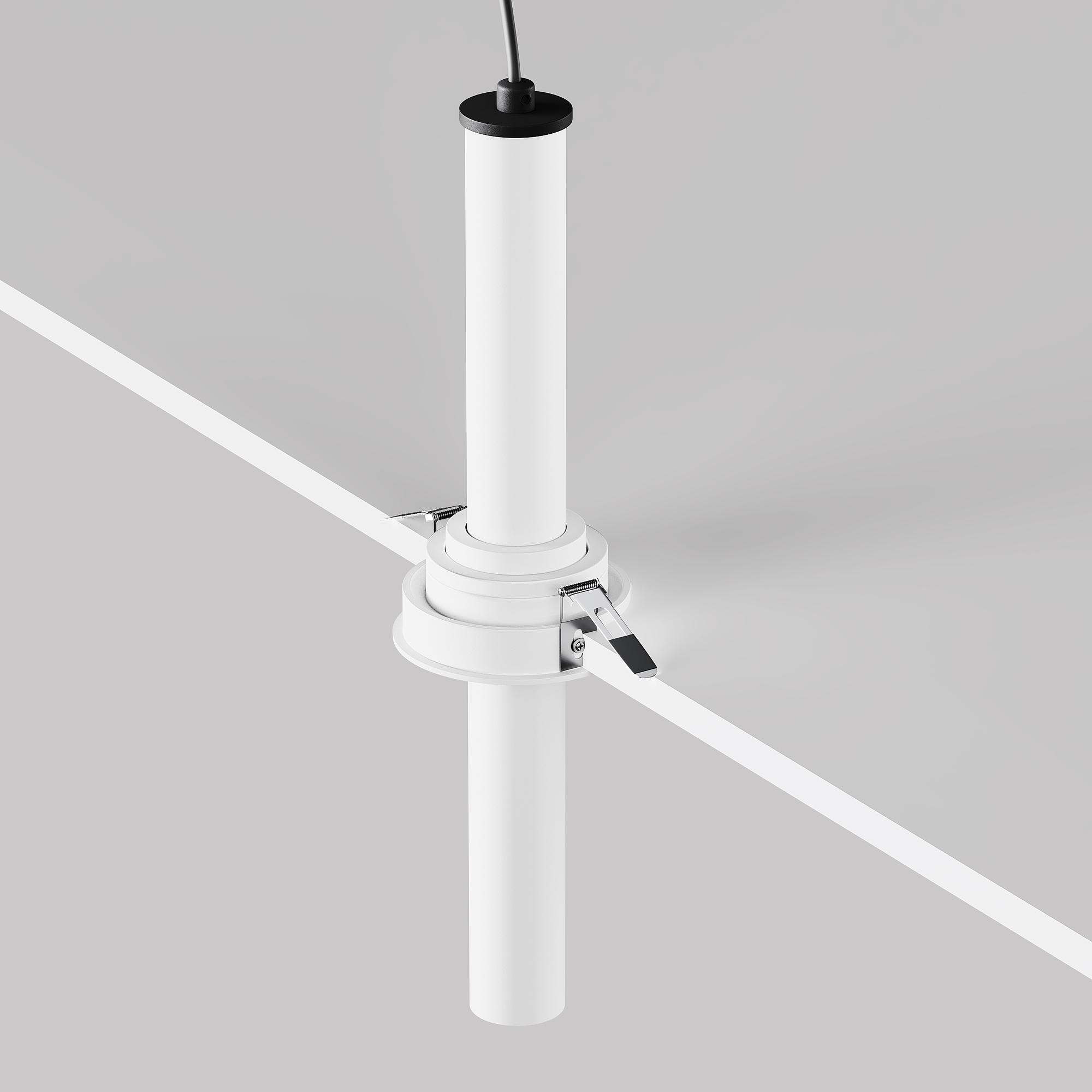 Focus T Einbauleuchte Weiß Ø 3cm 2