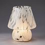 Miss Marble LED-Leuchte Farbglas Blau Weiß 4