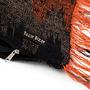 Oh My Gee Kissenbezug Schwarz Orange 30x50cm 1