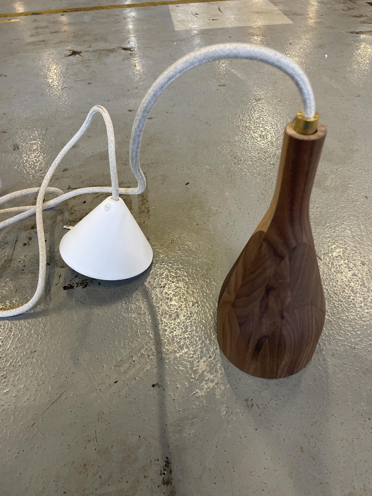 Timber M Pendelleuchte Holz Braun 2