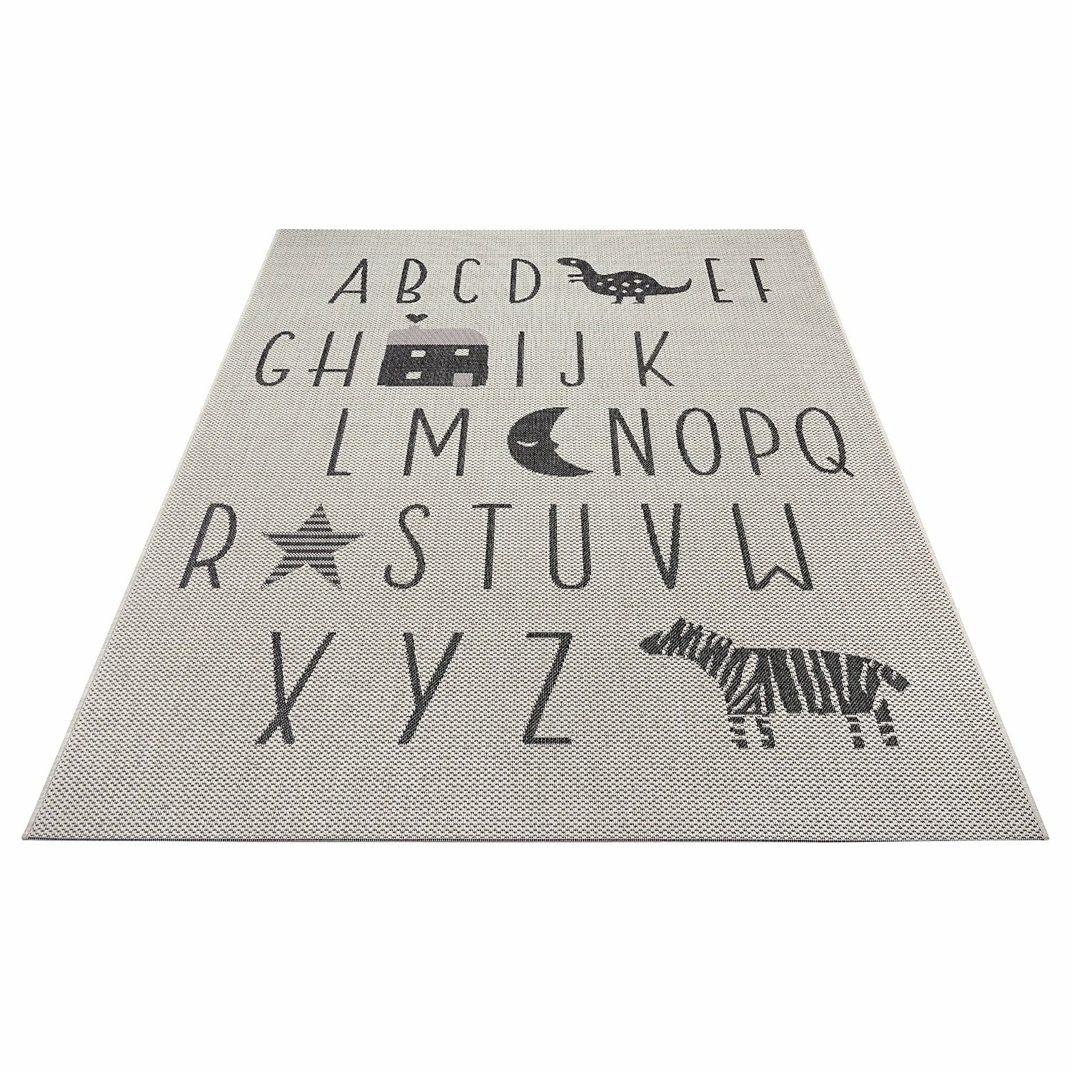 Teppich Textil Beige Gemustert 2