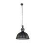Pendant lamp Bikkel Steel / Glass 1-light Black 1