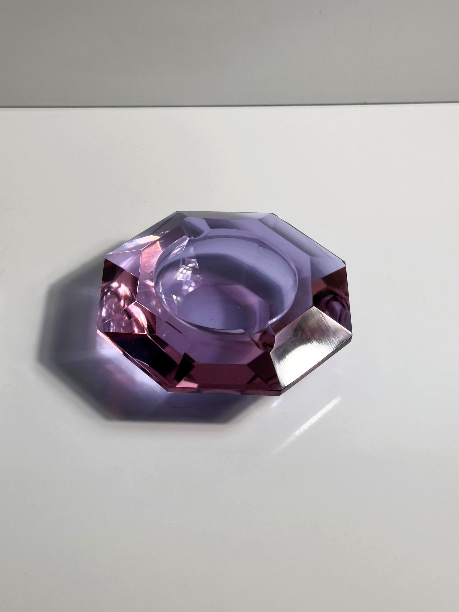 Vintage Ashtray Alexandrite Glass 1970s 3