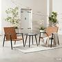 Jarda Balcony Set 3-piece Set Steel Polyrattan Black Brown 1