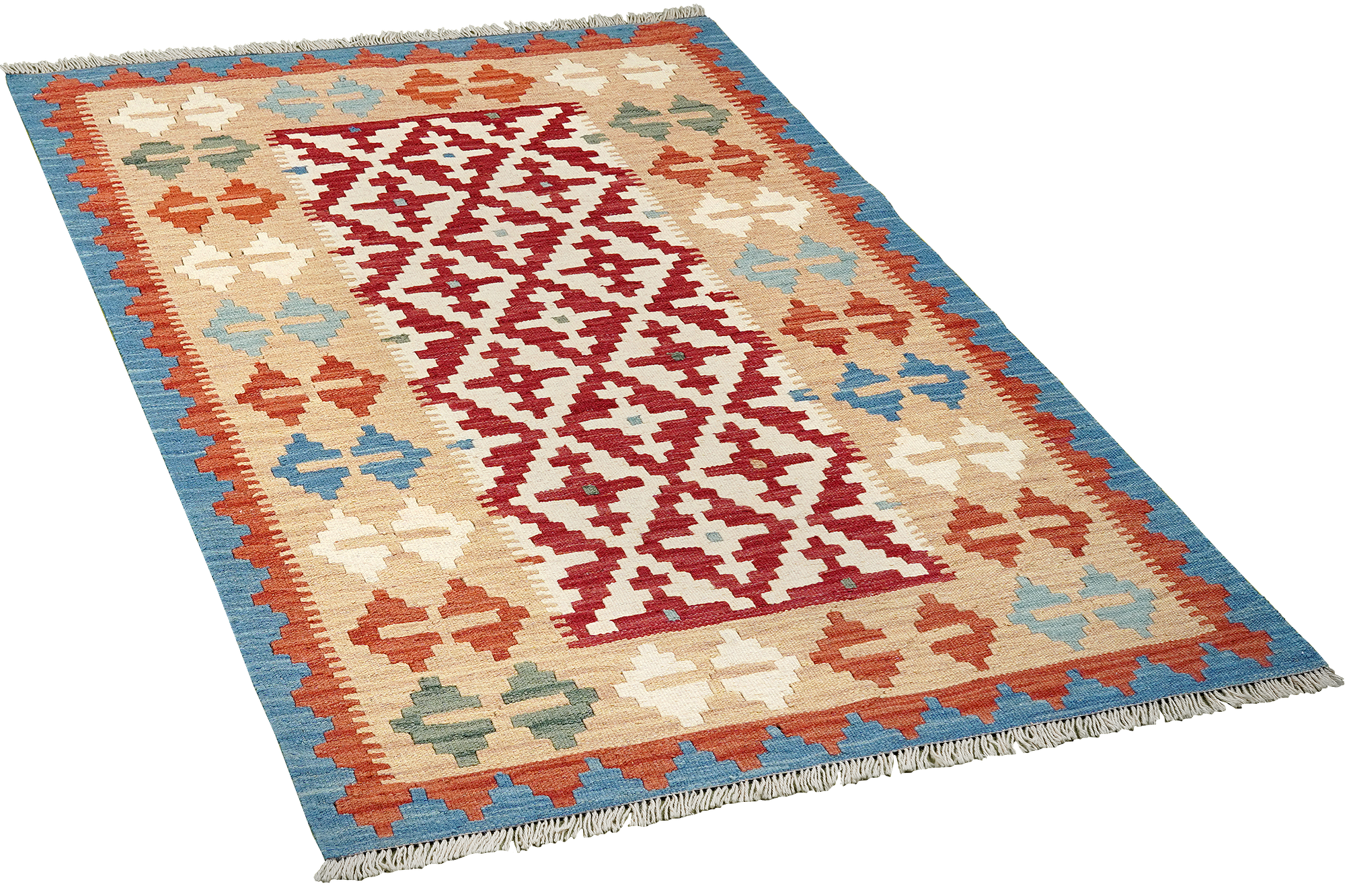 Kilim Gashgai Teppich Mehrfarbig 2
