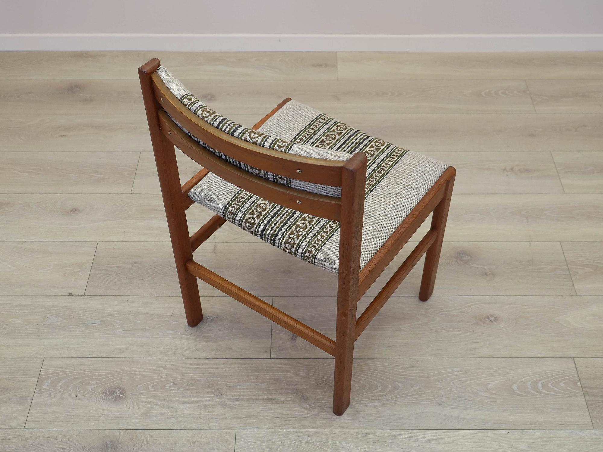 2er Set Teak-Stühle 1970er Jahre 6