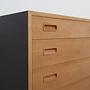 Vintage chest of drawers wood beige 1970s 11