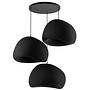 3-Flammig Wabi Sabi Claylights Pendelleuchte Schwarz 6
