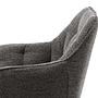 2x Armchair Bouclé Anthracite 4