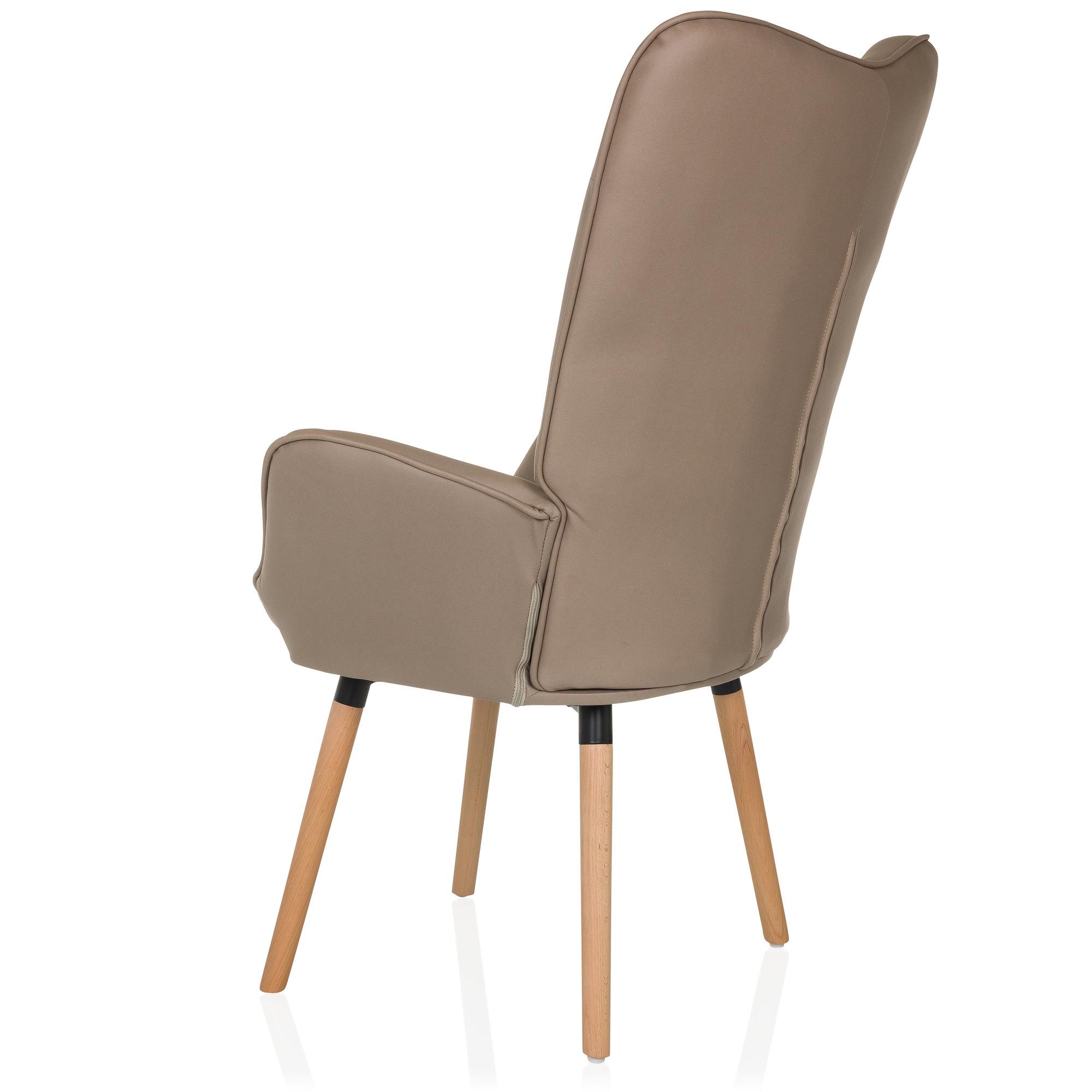 HAVENIO I Poltrona Tessuto Velluto Marrone 9