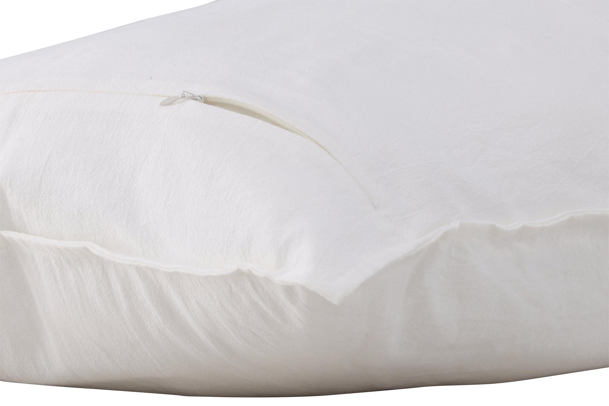 Ronja Kissenbezug Waschbaumwolle Weiß 40x60cm 3