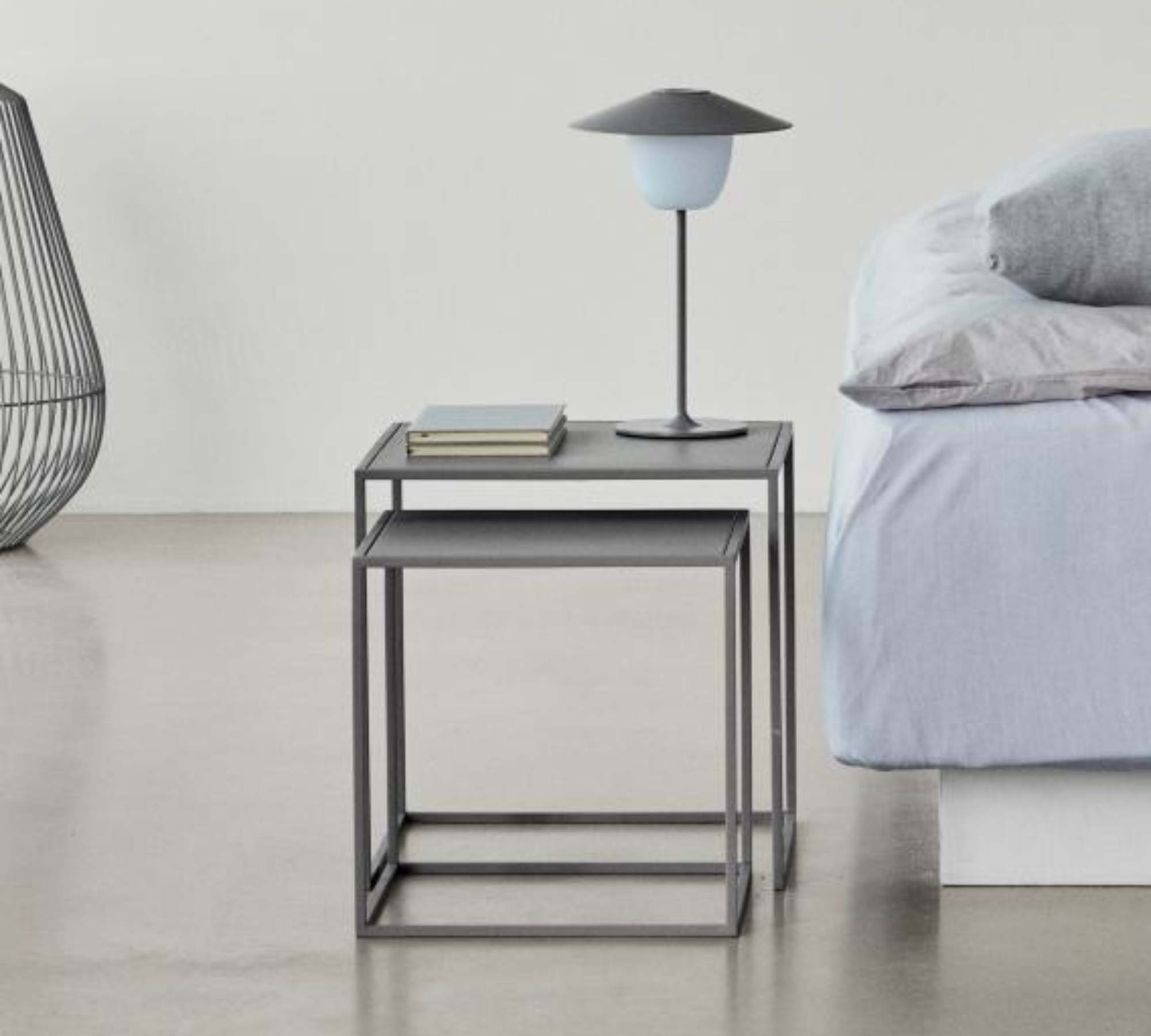 2x Fera Beistelltisch Stahl Steel Grey 65985 0