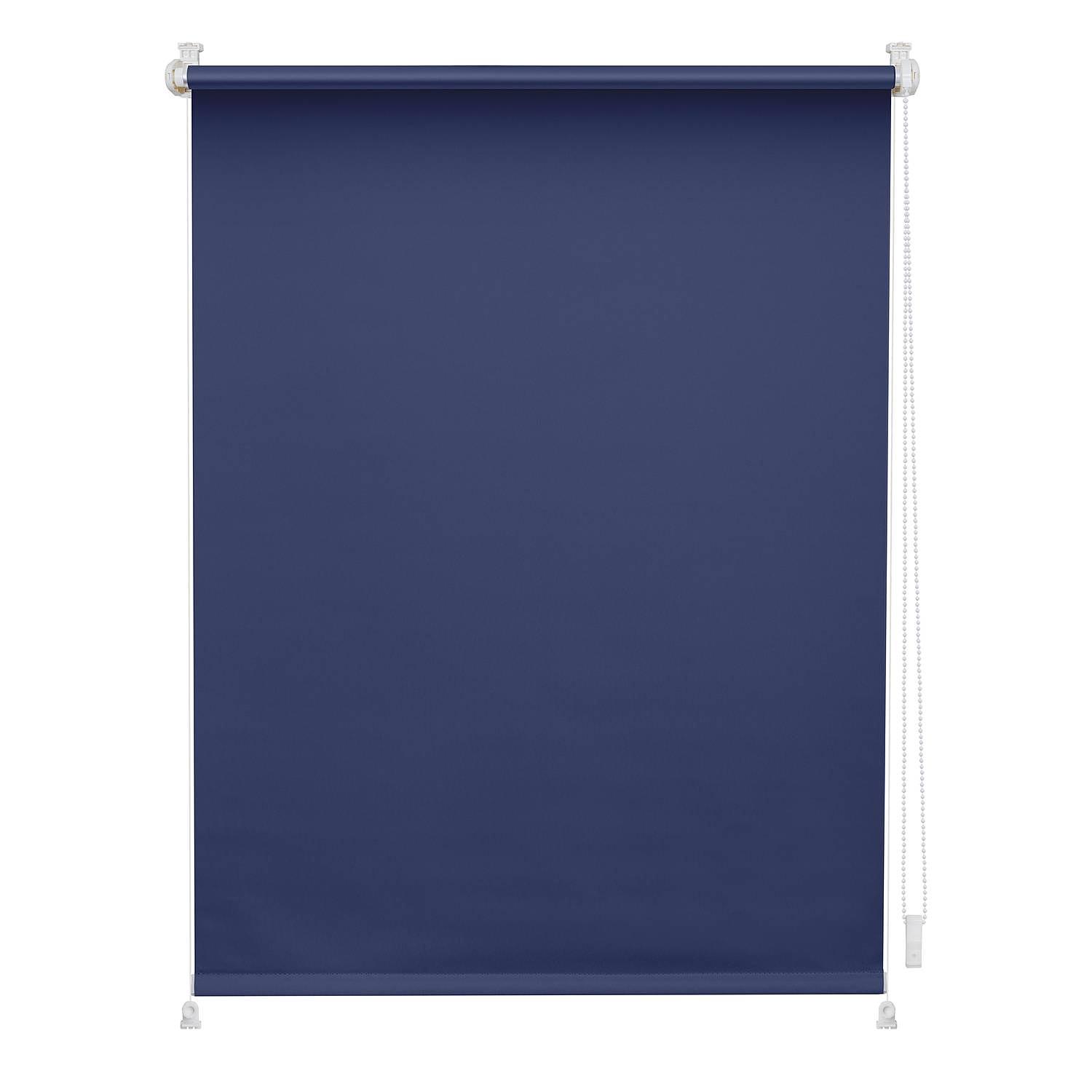 Klemmfix-Rollo Clanes Polyester Blau 90 x 150 cm 0