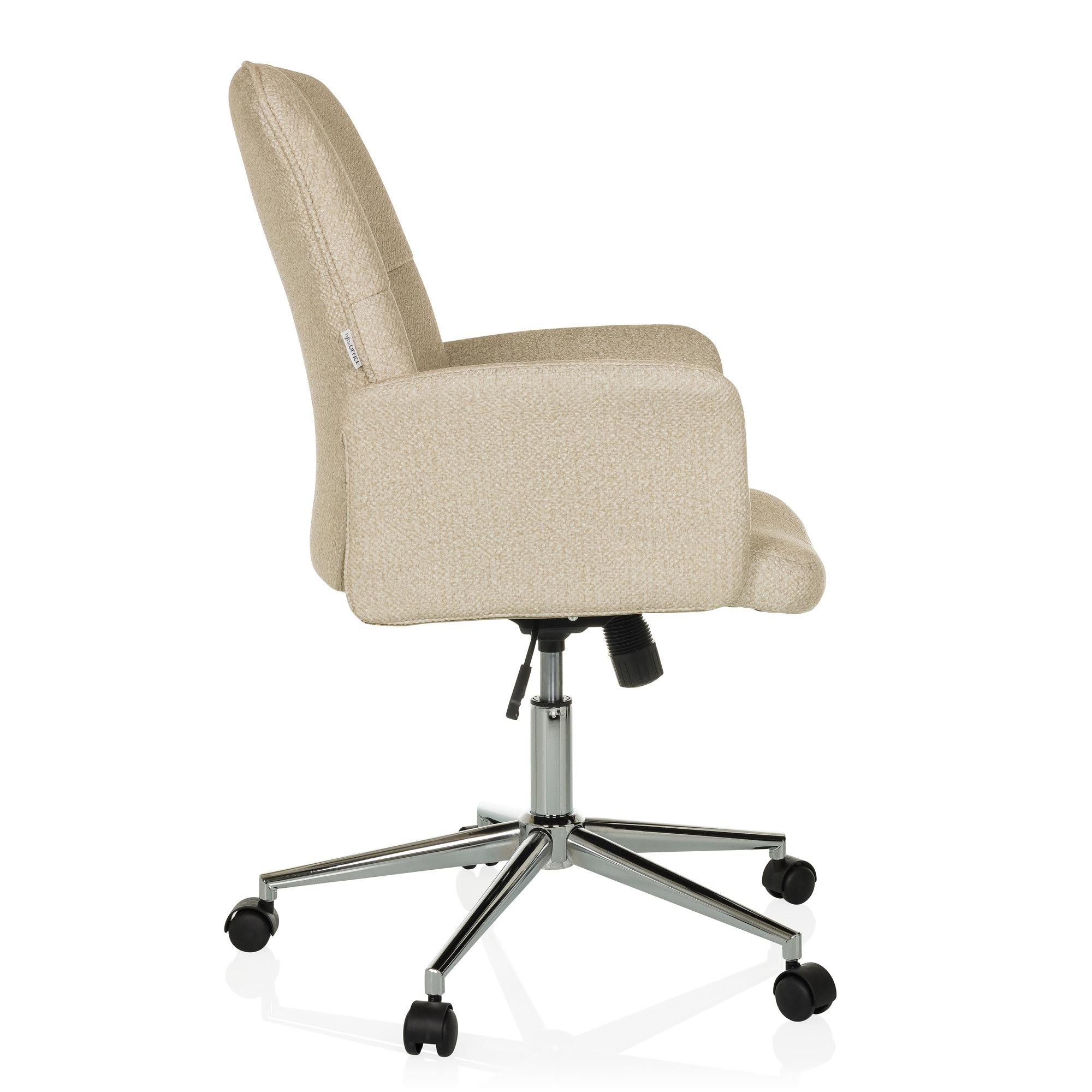 SOLAO 400 Bürostuhl Drehbar mit Rollen Beige 8