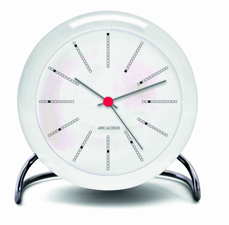 Aj Table Clock Bankers Weiß 0