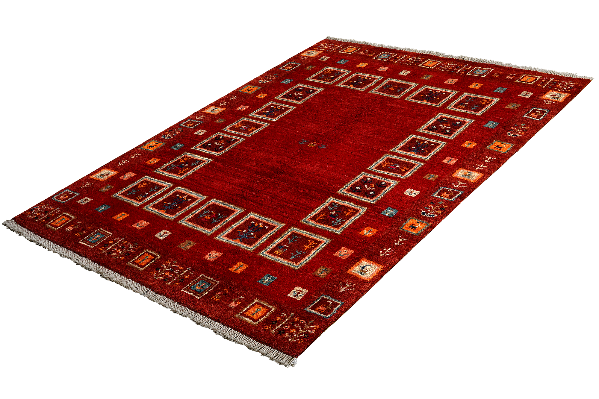 Tappeto Gabbeh Rizbaf lana rosso 3