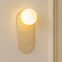 Tor Wall Lamp Travertine White 1