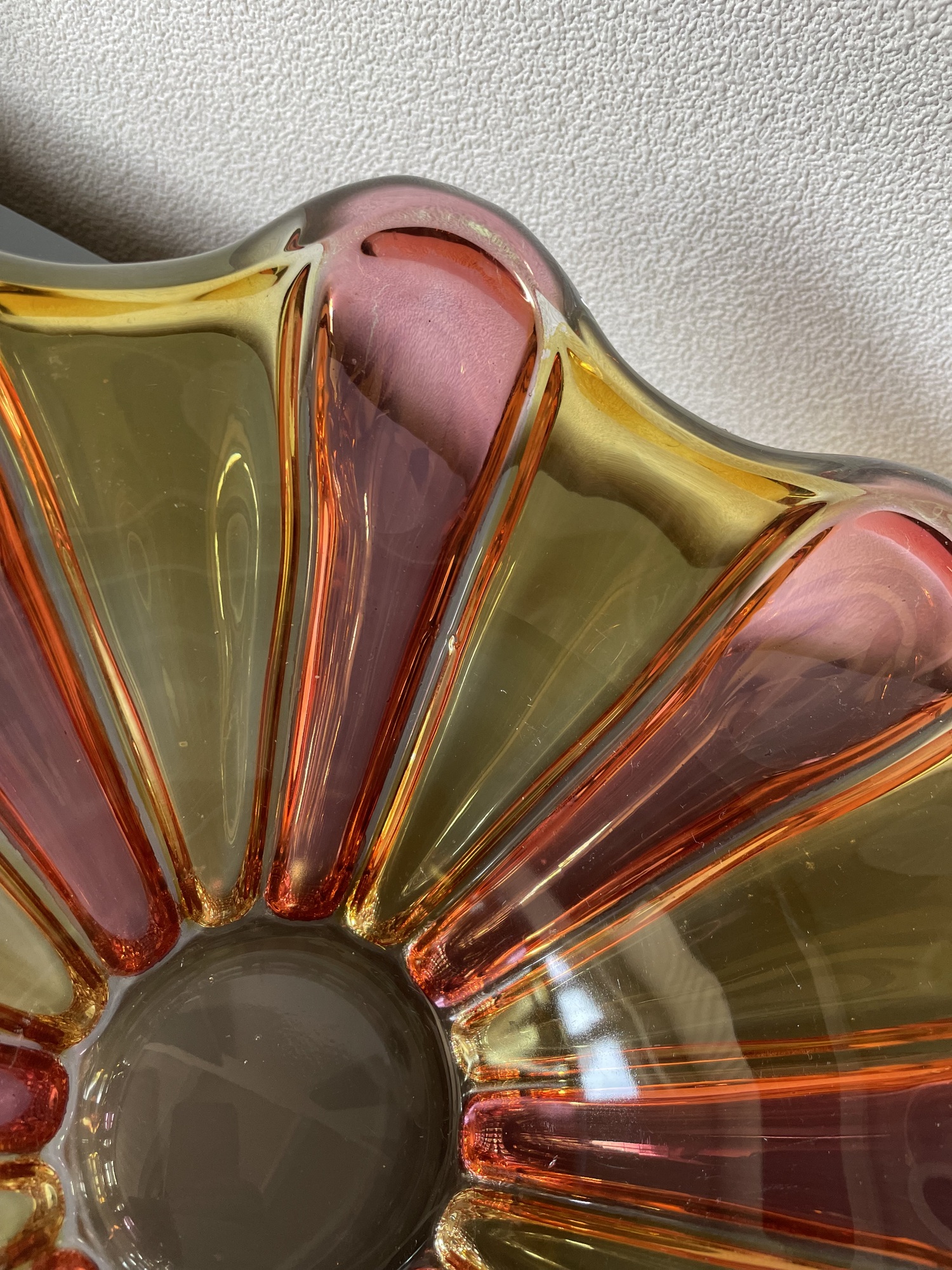 Vintage Schale Glas Mehrfarbig 2