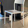 2x Type Chair 2 Outdoorstühle Aluminium Silbergrau 1