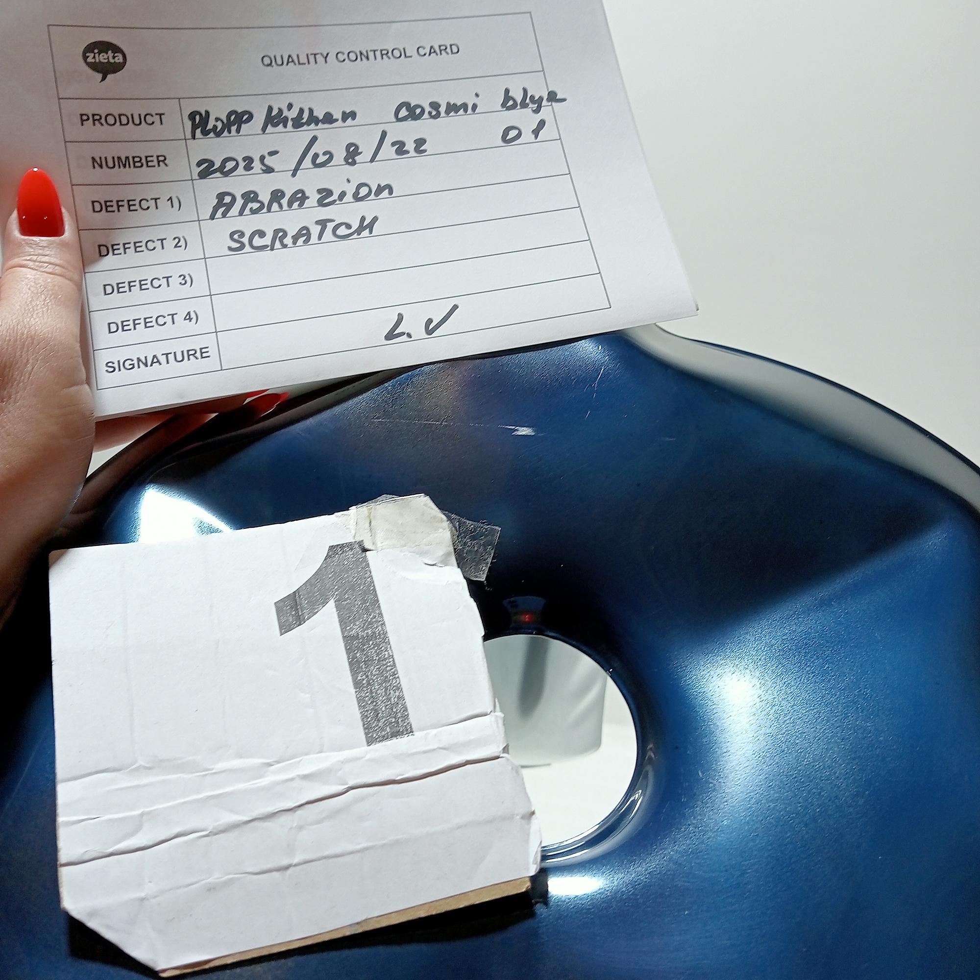 Plopp Sgabello da cucina Acciaio Cosmic Blue Heat 3