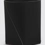 Papierkorb XL 100% Recyceltes Leder Schwarz 2
