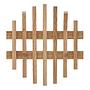 Garderobenpaneel Woods Cross Typ D Massivholz Braun 1