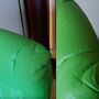 Sessel Leder Holz Grün 7