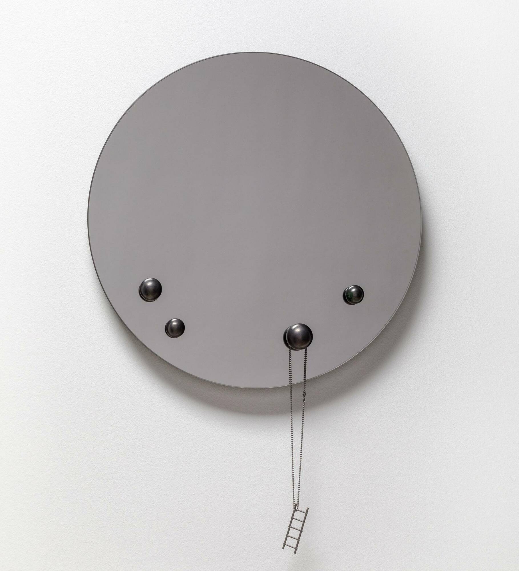 Designer Spiegel mit Schmukhaken Durchmesser 42cm 1