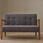 Kemer Sofa Buchenholz Grau 1