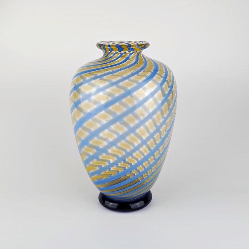 Vintage Vase Muranoglas Mehrfarbig 1950er Jahre 5