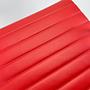 Eames EA 118 Chair Chrome Leather Red 2