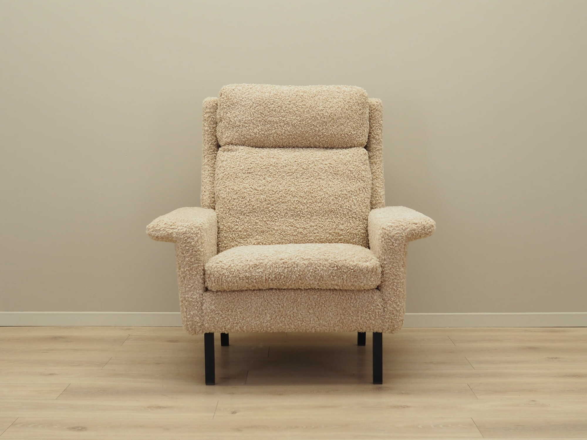 Armchair Textile Beige 1960s 1
