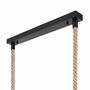 Pendelleuchte Holz Metall Beige Schwarz 7