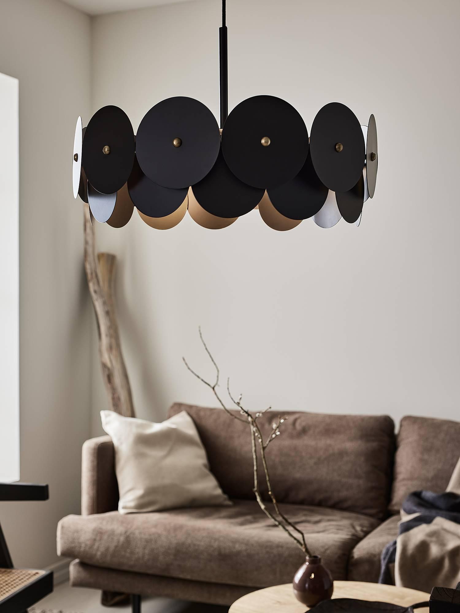 Vegas Pendant Lamp Brass Black 3-light 2