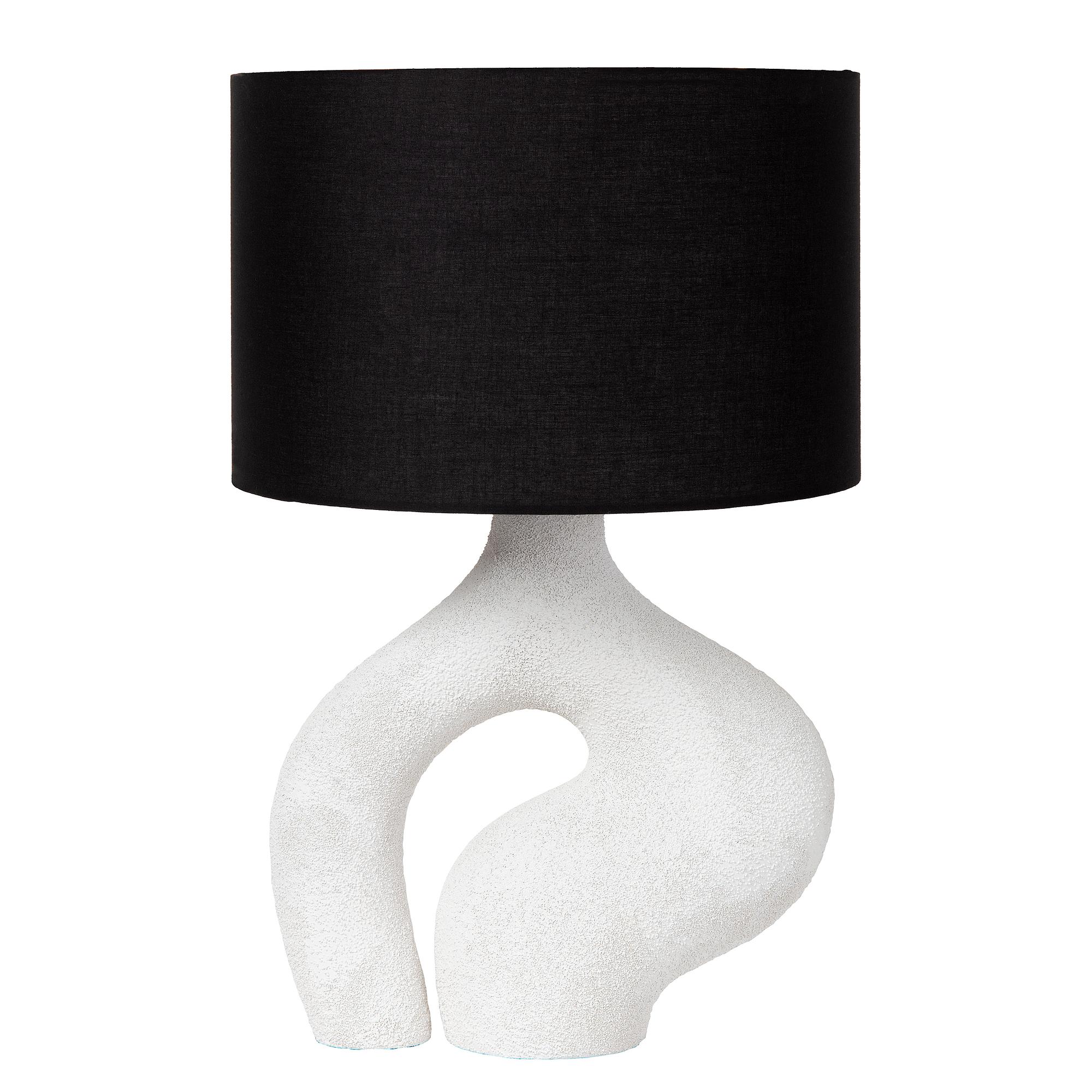 Forma Table Lamp Ceramic White Brown 3