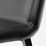 2x Desiree Chair Metal Faux Leather Black 5