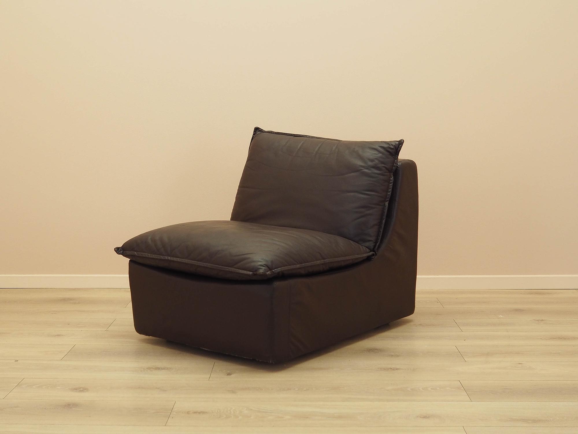 Leather armchair Brown 1