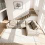Corner Sofa Easton Right 3-Seater Beige 2